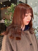ヘアーアンドメイク ビス(HAIR&MAKE bis) オレンジブラウンアンプ【唐木彩華】