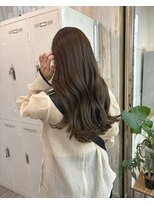 ナンバー アンフィール 渋谷(N° anfeel)&nbsp;ナチュラル透明感オリーブベージュ×ゆるふわ韓国巻き