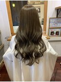 アッシュグレージュ×髪質改善ケアカラー