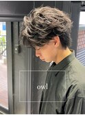 フェザーパーマ×フェザーショート×センターパートウルフ