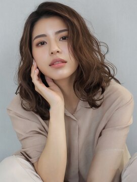 エルブロッサム 北上尾店(L-Blossom) 伸ばしかけボブパーマゆるふわプードルパーマ顔周りカット