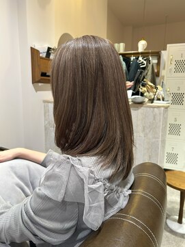 アンユヘアー 与野駅前店(unu.hair) 30代40代50代60代/白髪ぼかし/グレージュ/ブリーチなし/ベージュ