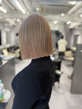 ロテ 名古屋 名駅店(Lote.) イメチェン/ホワイトブロンド/外ハネボブ/美髪/名古屋/名駅