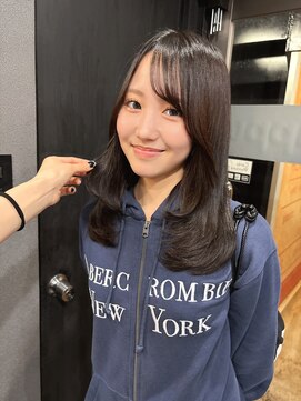 ボアップ 難波店(boappu) #レイヤーカット#黒髪#レイヤースタイル