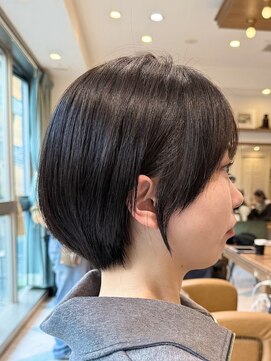 ロンド パルティール 大宮(Lond partir) イメチェン外ハネボブ美髪ワイドバングレイヤーショート/大宮