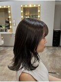 大人可愛い20代30代40代カラー/ミディアム/宮崎