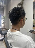 癖毛を生かしたメンズショート