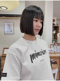 ぱっつんボブ