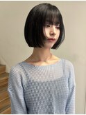 切りっぱなしボブミニボブフェイスレイヤー