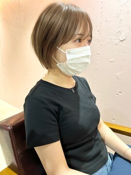ラミエ バイ メルト 吉祥寺(lamie by melt) *滝田*くすみベージュショートカットボブ吉祥寺20代30代40代人気