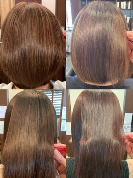 サロン ド メイド(Salon de MADE)の写真/【国産】【髪質改善】ツラツラハイブリッドプレミア縮毛矯正¥23000　気になるクセ/ボリュームに◎