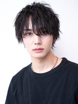 ハバナ 立川(HAVANA) 韓国マッシュダークアッシュニュアンスパーマメンズカット黒髪