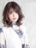 アッシュ 志木南口店(Ash) 前髪パーマ/ミニウルフ/テラコッタ/デジタルパーマ/くすみブルー