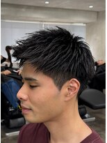 ニコ トウキョウ ロジック(nico TOKYO Logic)&nbsp;刈り上げアップバングスパイキーショートパーマスパイラルパーマ