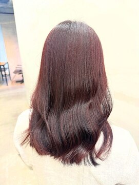 ジーナ 池袋(Zina) ブリーチなしでボルドーカラー　(池袋東口/髪質改善)