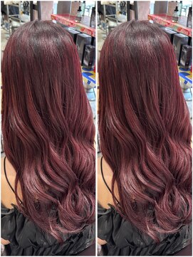 ローリン(Rolling) 【LINA】10代/20代/セミロング/カシスレッド/天神大名