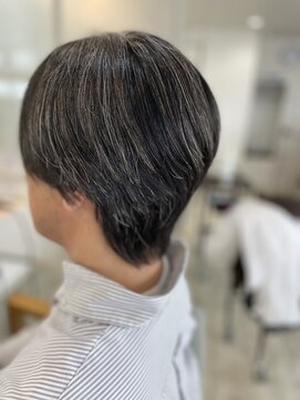 カラペア 大みか店(Color-pair) ショートウルフ+酸性ストレート