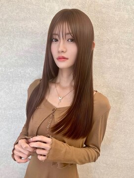 ユアーズヘア 新宿三丁目店(youres hair) 髪質改善トリートメントで叶う美髪ストレート　艶髪　前髪