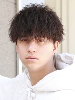 エイト メン 那覇新都心店(EIGHT MEN)&nbsp;フェザーパーマブルーブラック波巻きツイストスパイラル