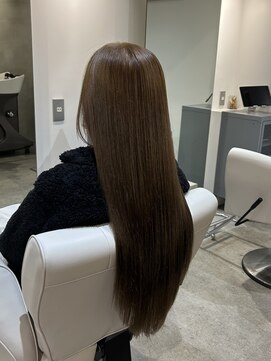 白髪ぼかしハイトーンカラーオーダーメイドヘアエステ