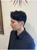 くせ毛を生かしたメンズ刈り上げショートスタイル　洗足　美容院