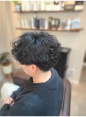 メンズ×波巻きパーマ