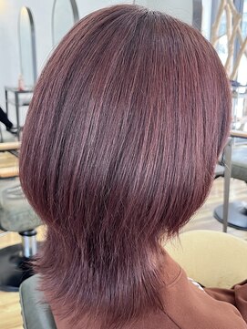 ラグヘアーワークス(LAG HAIR WORKS) ウルフカット×白髪ぼかしハイライト