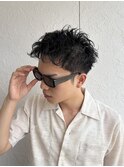 刈り上げランダムパーマ