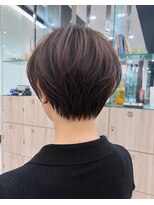 アース 大分セントポルタ店(HAIR&MAKE EARTH) 丸みショート×艶ブラウン