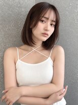 シー バイ ロンド 新宿(Sea by Lond)&nbsp;ワンホンレイヤ ー×ダークブルー[デジタルパーマ/ボブ/韓国]