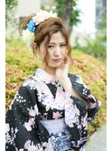 襟足すっきり！カジュアルサイドアップ