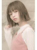 【MINX清水】透明感×切りっぱなしボブ