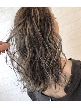 メリー(merry craftsman's factory) ハイライトカラー！バレイヤージュアッシュベージュグレージュ