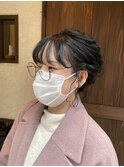 ボブでも出来るふわふわアップスタイル