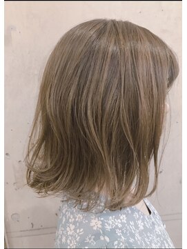 アンドヘアー 西葛西(&-HAIR) 柔らかハイライトボブ