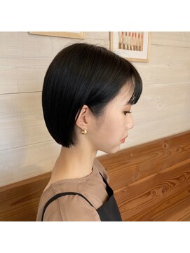 ビケット(biquette) shortbob◎ミニボブ/暗髪/透明感カラー