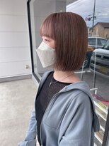 ナンバー(number+)&nbsp;10代20代30代小顔切りっぱなしラベージュ