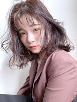 アイティー バイ アルバム 浦和店(IT by ALBUM)&nbsp;ふわふわボブ_外ハネボブセクションカラーペールベージュ_38896