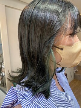 キサイ バズ(kisai BUZZ) kisaiBUZZ*鈴木映美 インナーカラー×グリーン