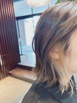 グラム バイ レイエレガンス(glam by REIELEGANCE) ボブ/イヤリングカラー/インナーカラー