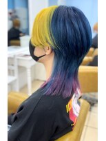 シャルティア(SHALLTIA)&nbsp;ウルフデザイン【山口県ウルフカット】【山口県派手髪】