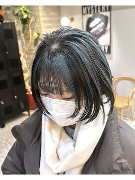 ヲタク(wotaku.) アンブレラカラーデザインカラーローライトセクションカラーボブ