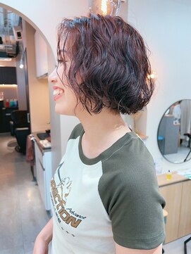 シビバイレボ(CIBI by revo) 地毛風カラー/ナチュラルレイヤーカット/ショートボブ[船橋]