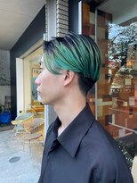 キサイ バズ(kisai BUZZ)&nbsp;メンズ/裾カラー/グリーンカラー