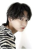 韓国ヘアニュアンスパーマカルマセンターパートコンマヘアウルフ