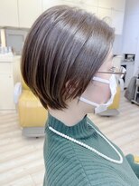 モリオ フロム ロンドン 成増店&nbsp;【morio成増/児玉】丸みショート　オリーブベージュ