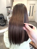モワ 仙台(Mois)&nbsp;赤みブラウン×縮毛矯正 髪質改善/縮毛矯正/10代20代30代/仙台