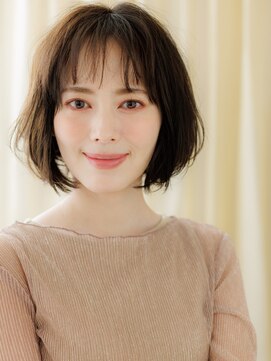 カバーヘア ブリス 志木南口駅前店(COVER HAIR bliss) 透けバング大人美人ニュアンスパーマゆるふわボブZ志木30代40代