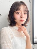 前髪似合わせカットレイヤーカット髪外ハネボブナチュラルカール