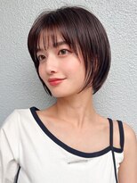 ラルユー 金山(LallYou)&nbsp;耳かけショートボブ/30代/40代/50代/チェリーブラウン